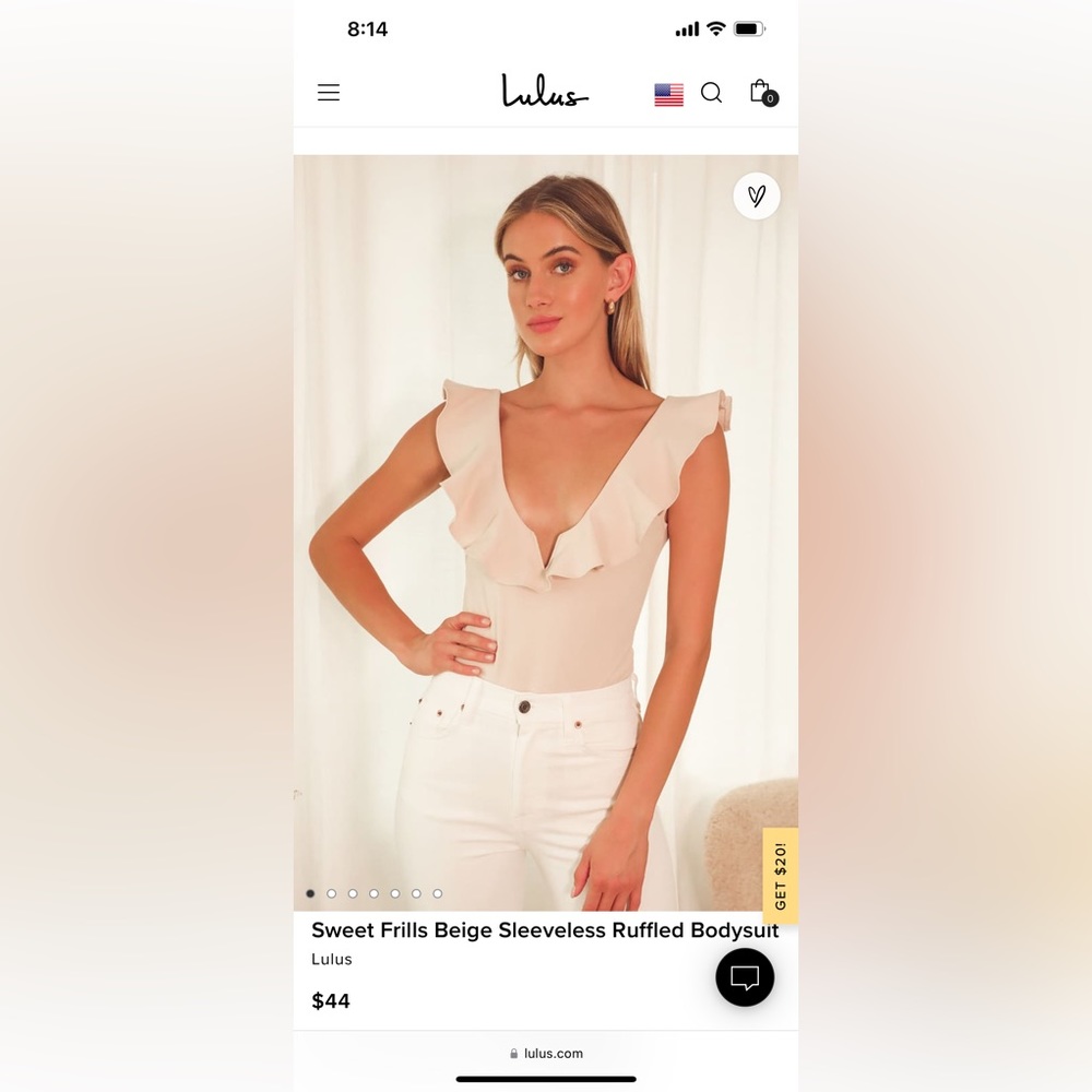 Lulu’s Ruffled Bodysuit